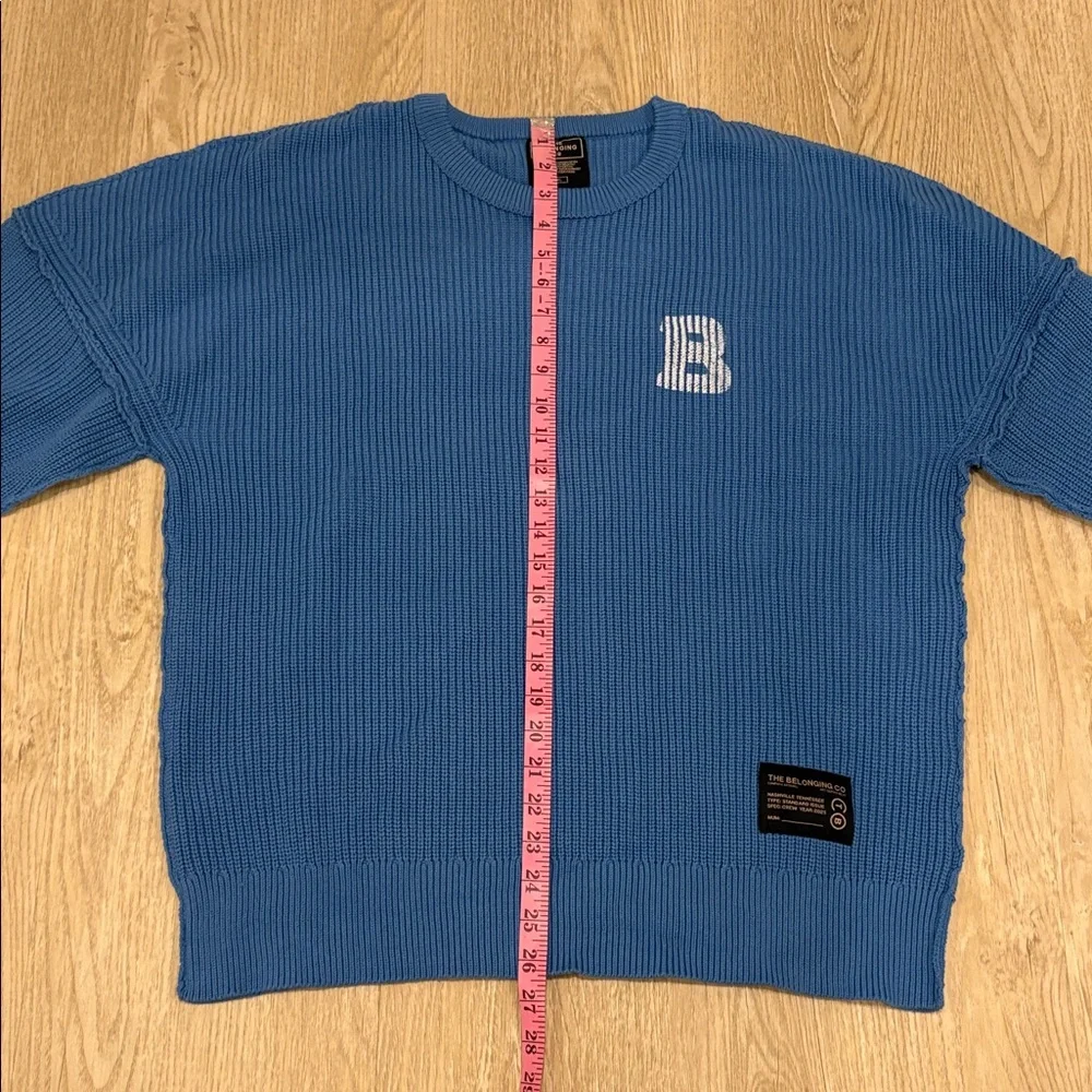 The Belonging Conference Church Merch Apparel Blue Sweater Unisex NWOT XL